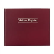 Adams® Visitor Registration Book, 8 1/2 x 11 1/2, 112 Pages, Black