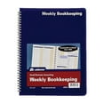 thumbnail image 1 of Adams® Weekly Bookkeeping Book, 8 1/2" x 11", Blue, 1 of 2