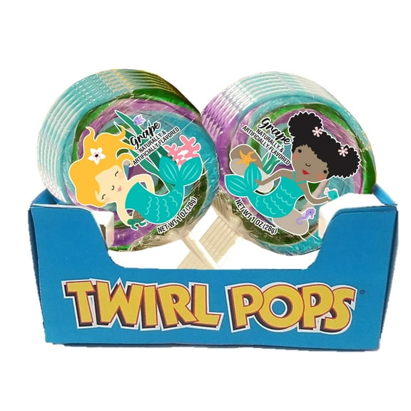 Adams and Brooks Mermaid Grape Twirl Pop 1 oz.