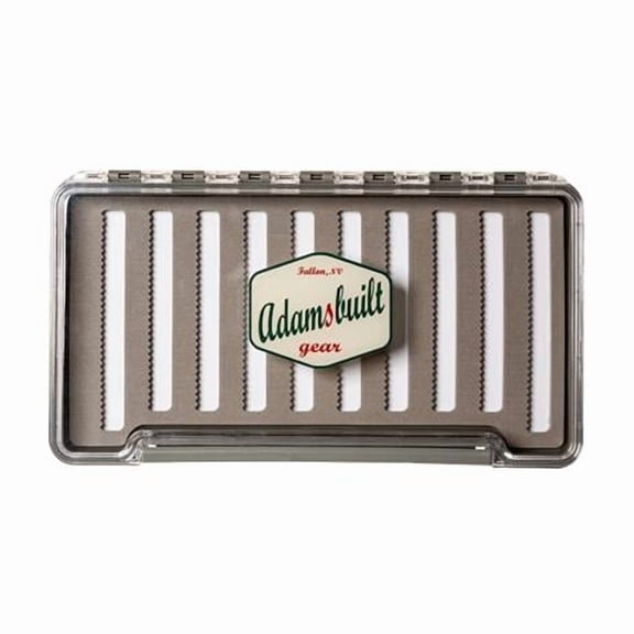 Adamsbuilt Fishing AB100-DFF Slim Waterproof Single Sided Dry Fly Foam Box - Clear - Extra Large