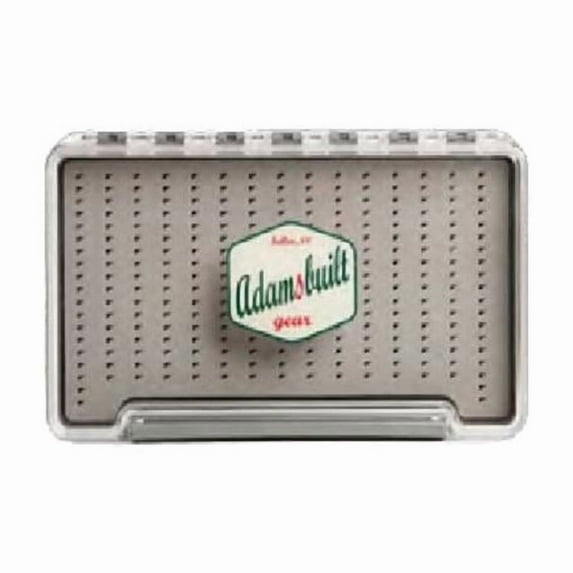 Adamsbuilt Fishing AB100-EGF Slim Waterproof Easy Grip Fly Foam Box - Clear Single Sided - Extra Large