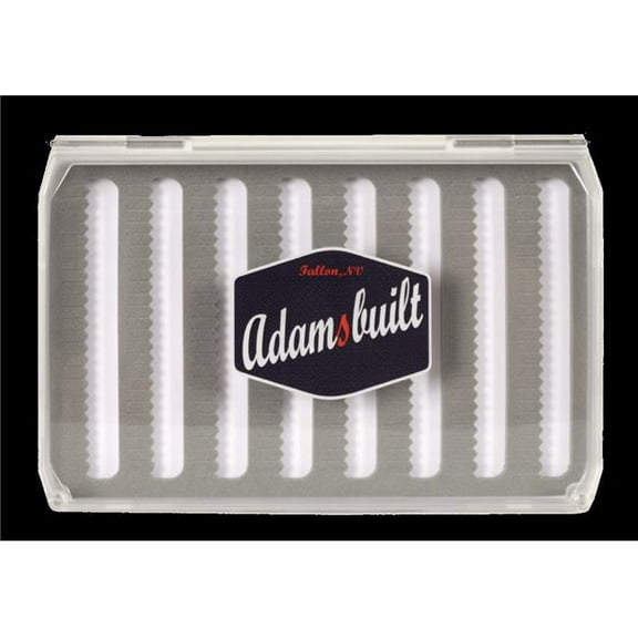 Adamsbuilt Fishing AB134DFF Magnetic Closure Dry Fly Foam Box - Clear - Large