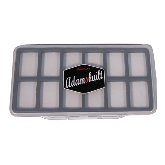 Adamsbuilt Fishing ABSSL-12MC Super Slim 12 Magnetic Compartment Fly Box - Large