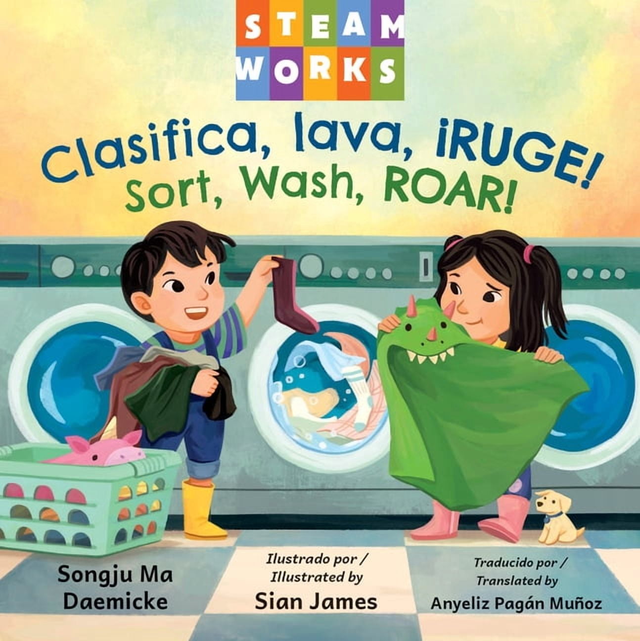 Steamworks Clasifica, Lava, ÃÂ¡ruge! / Sort, Wash, Roar!, (Board Book)