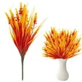 thumbnail image 1 of Adapan 1PC Artificial Fall Flowers,Autumn Faux Floral Stems with Orange Leaves for Outdoor Porch, Home & Seasonal Harvest Decor,Orange, 1 of 9