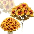 thumbnail image 1 of Adapan 1PC Pansy Small Wild Flower Artificial Plants Outdoor Bundles,Faux Silk Mixed Pansies Flowers ,No Fade for Porch Patio Garden Wedding Kitchen Table Centerpieces Decor,orange,A, 1 of 9