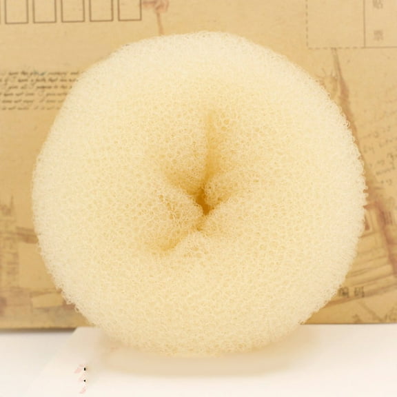 Adapan Hair Bun Maker,Chignon Donut Hair Shaper,Ring Style Bun,4 Head Styling Style Ring Hair Buns Hair Sizes Tool Ring Dispenser Hair Care,Beige,0.4oz