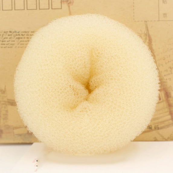Adapan Hair Bun Maker,Chignon Donut Hair Shaper,Ring Style Bun,4 Head Styling Style Ring Hair Buns Hair Sizes Tool Ring Dispenser Hair Care,Beige,0.7oz
