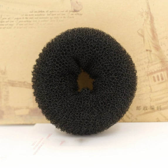 Adapan Hair Bun Maker,Chignon Donut Hair Shaper,Ring Style Bun,4 Head Styling Style Ring Hair Buns Hair Sizes Tool Ring Dispenser Hair Care,Black,0.2oz