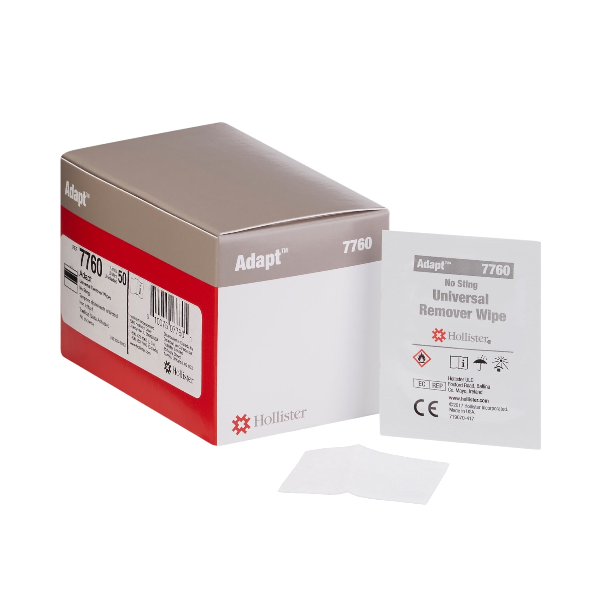 Hollister Adapt 7760 28400 セット Hollister Adapt Adhesive Remover Wipes, 7760, 50 Count - Walmart.com