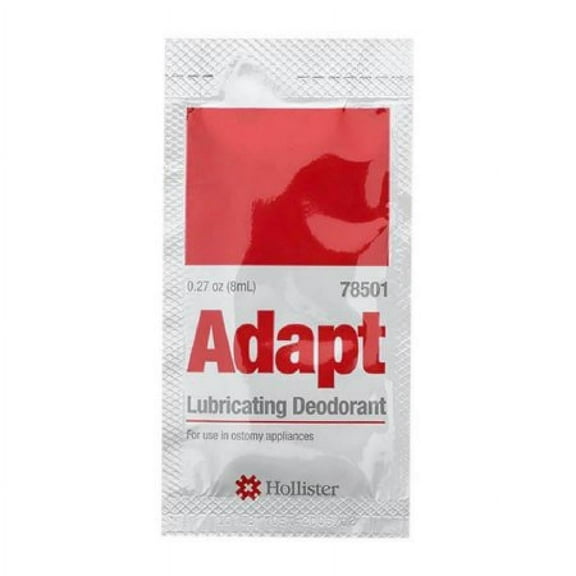 Adapt Lubricating Deodorant, For Use with Ostomy Pouches, 8 mL Packet, 50 Count