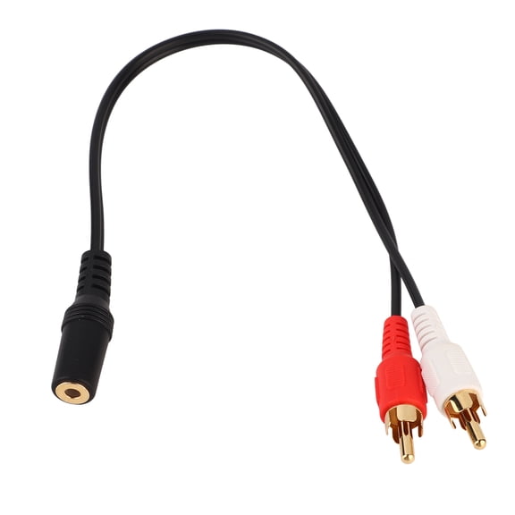 Adaptable Home Entertainment Cable, Female To Male Stereo Audio Cable, Gold Plated Connectors Oxygen Free Copper Conductors For Seamless Signal, Ideal For Tv Smartphones Home