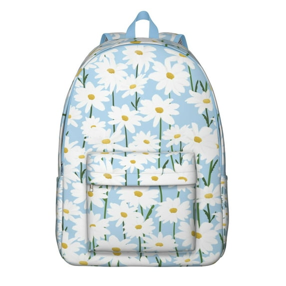 Adaptable Sunflower Pattern Backpack with Multiple Compartments, Perfect for Student and Professional Needs, Comfortable Design, Thank You Gift