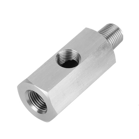 Adaptador en T de acero inoxidable Vobor M10 para sensor de presión de aceite a NPT Turbo Supply