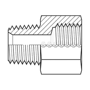 Hose Adapter,1/4",BSPP,1/8",JIC 9037-0204