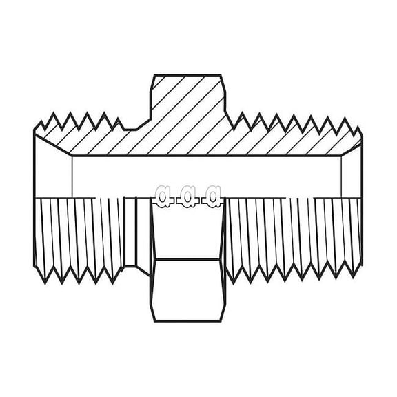 Adaptall Hose Adapter,3/4",BSPP,3/4",NPT 9007-1212