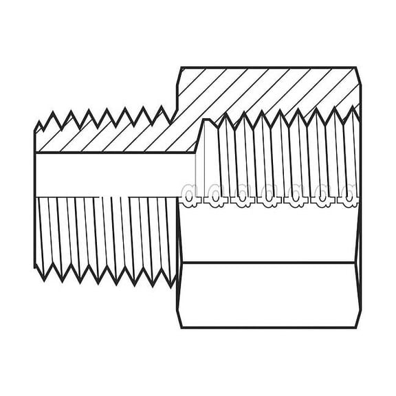 Hose Adapter,3/4",BSPT,1/2",NPT 9042-1208