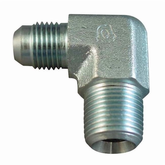 Adaptall Adapter,Elbow,1/2 in.,Male BSPT/Male JIC 9063-08-08