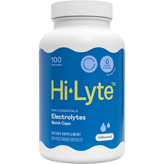 Hi-Lyte Capsules Raw Unflavored Minerals Electrolyte Capsules | 100 Tablets