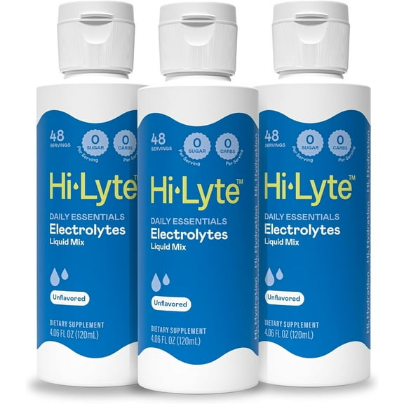 Hi-Lyte Concentrate Unflavored Liquid Electrolyte | 144 Servings