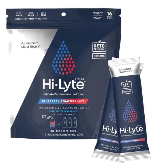 Hi-Lyte Electrolytes Quick Stix Raspberry Hydration Drink | Daily Essentials | 16 Servings