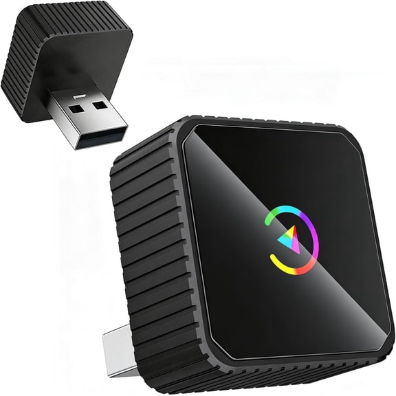 Adapter, 2-in-1 Mini & Adapter, Plug & Play, Auto Connect, Accessories, Play Dongle Compatible with & Android