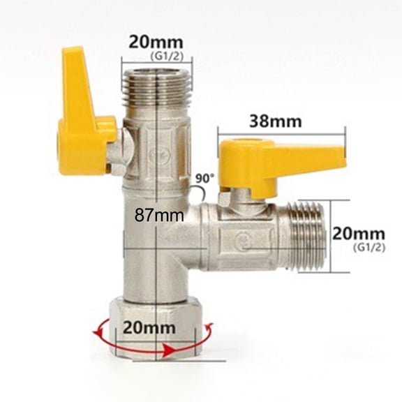Adapter 3-Way Manifold For Inlet Hose 1/2Inch AG for 2 Or 3 Connections