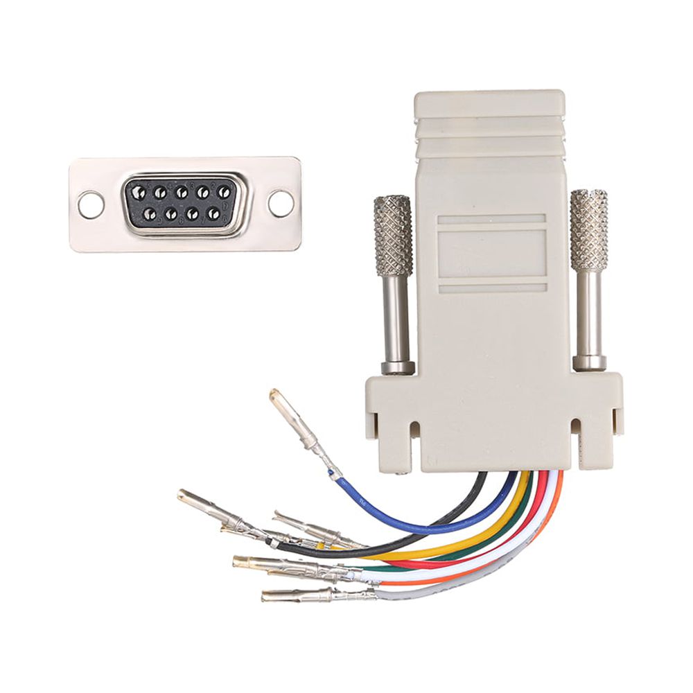 Adapter,9pin Adapter 8p8c To 9pin Serial Port Female Rj45 To Serial ...