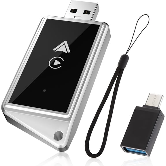Adapter& Adapter, 2-in-1 Adapter for and Android Phones, Plug&Play Dongle Converts Wired to with Lanyard, Compatible with 2018+