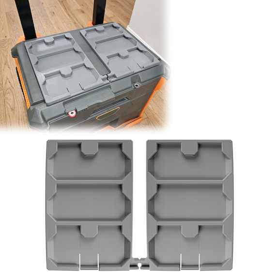 Adapter Board Compatible with Klein MODBOX, Compatible with Milwaukee Packout Toolboxes, Snap-On Storage Mounting Bracket, Workshop Organization System, Tool Storage Connector (1 Pcs)