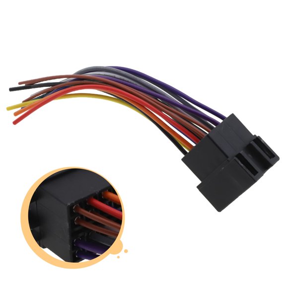 Adapter, Cable Male Iso Connector Plug Installation Location Installation Method Manual Measurement Data Car Radio Fangkenuo