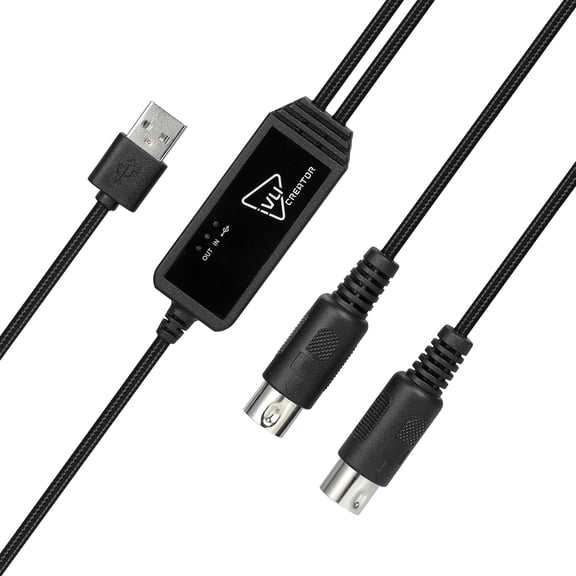 Adapter Cable,To Usb Cable Compatible With Various With Various Os Converter Adapter Compatible Usb Cable Converter Adapter Compatible With Midi To Universal Midi Cable 5 Pin Midi Mewmewcat