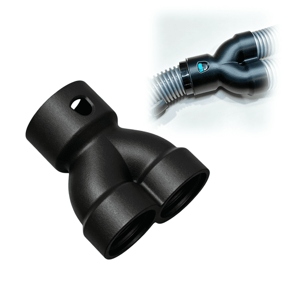 Adapter for Cen-Tec 40mm Vacuum Hose System, Dual Output Connector for Optimized Dust Collection, for Dust Collection on Router Tables, Band Saws, Sanders & Power Tools