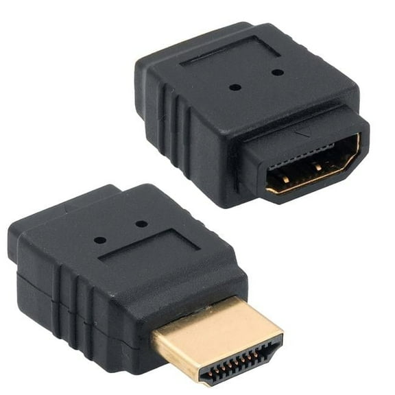 Adapter Compatible for HDMI Male to Female Port Saver - Pack of 2