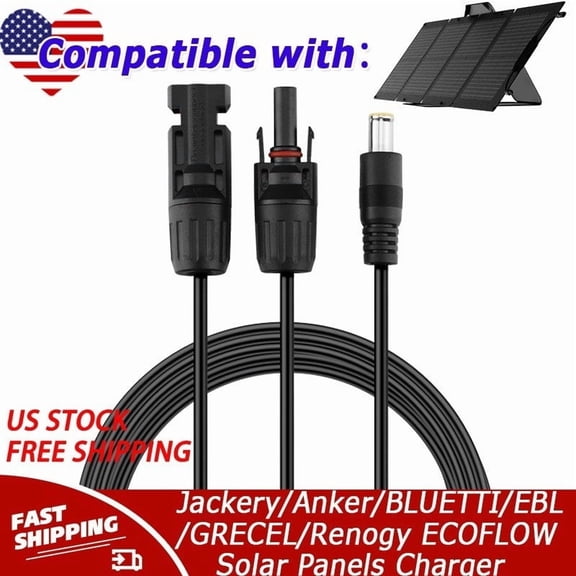 Adapter Compatible with Jackery/Anker/BLUETTI/EBL/GRECEL/Renogy ECOFLOW Solar Panels