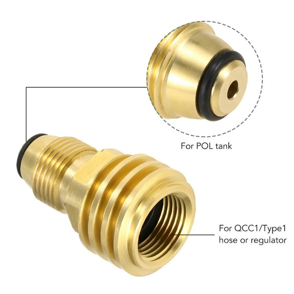 Adapter, Convert To Propane Adapter Convert To Qcc1/type1 Valve Safety Pol Valve Pol Fesjoy Yaliya