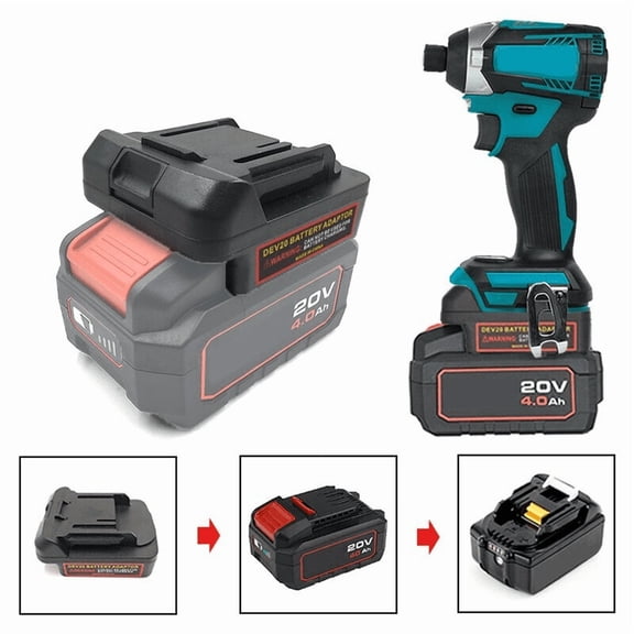 Adapter Converter for De*von 20V Li-ion Battery To for Ma*kita 18V Power Tools