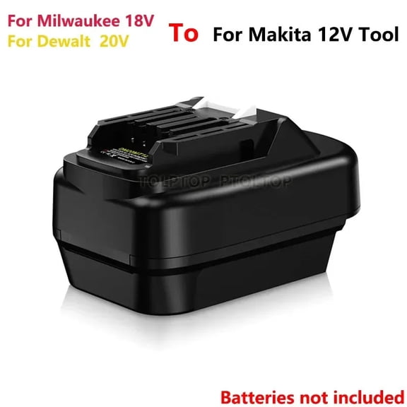 Adapter Converter for de*walt/ mil.wau.kee 18V Battery use for Ma*kita 12V power tool