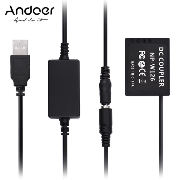 Adapter,Coupler Dummy Battery X-t20 X-t100 X100f X-t3 X-t10 X-t20 X-t100 X100f Xa3 With U-sb Cable Usb Input Dummy Battery Of Kit Coupler Input Compatible With Cable U-sb Input Ainn