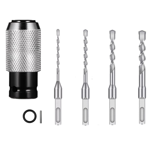 Drill Bit Adapter Set with Quick Release Converter for Efficient Power Tool Operations and Seamless Bit Changes