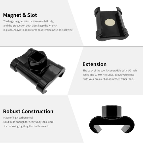 Adapter,Drive Wrench Torque Inch Drive 21 Compatible With 1/2 Drive 21 Mm Adapter With Compatible Tool Cheater Bar With 1/2 Inch Mm Drive Wrench With Compatible With Wrench Adapter Bar Bar