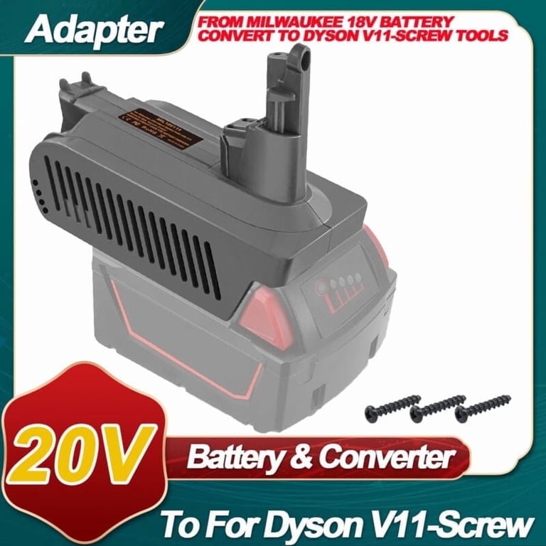 Adapter for Dy*son V11 Screw-in Series,for Mil*wau*kee 18V Li-ion
