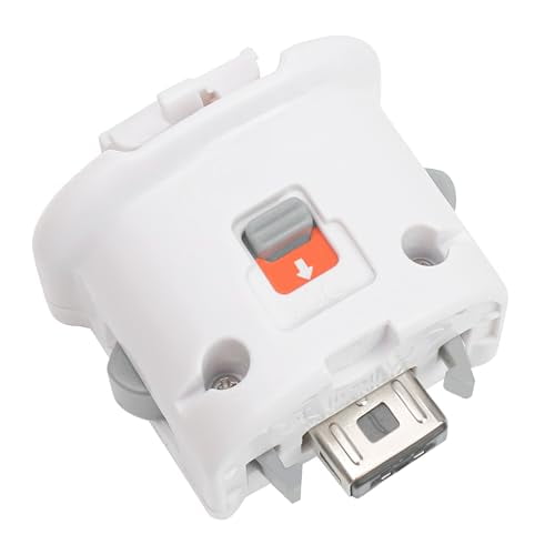 Adapter Fits for Nintendo Wii Motion Plus Motionplus Remote Controller,Attachment Sensor Accessories Accessory Adapters External Set for Wii Sports Resort (White Color,1 Pack)