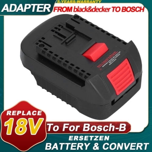 Adapter For Black/*+Decker/Stanley/Porter-Cable 18/20V Battery To Bos*ch-B 18V Tool