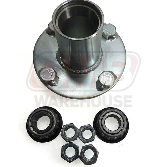Adapter Hub, Zinc Plated Steel, With 3/4" ID Sealed Tapered Roller Bearing