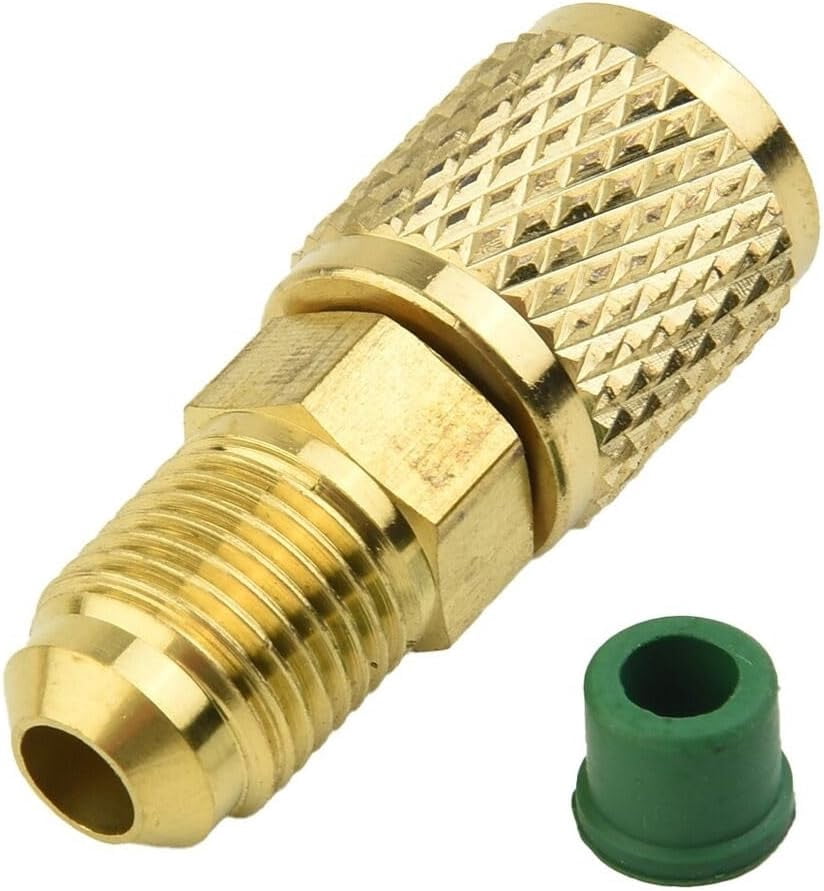 ERRECOM R410A Adapter: 5/16” SAE Male To 1/4” SAE Female With Swivel Head For HVAC