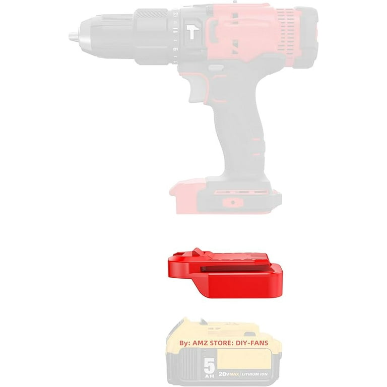Adapter Only Fits Craftsman V20 NOT Old 20v Cordless Tools for Dewalt 20v MAX XR Platform Lithium Batteries Adapter Only Red Walmart