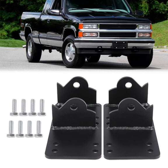 Adapter Plate Engine Mount Left Right Bracket Fit for Chevy LS LSX 4.8L 5.3L 5.7L 6.0L 6.2L 1973-1998 EW-C164