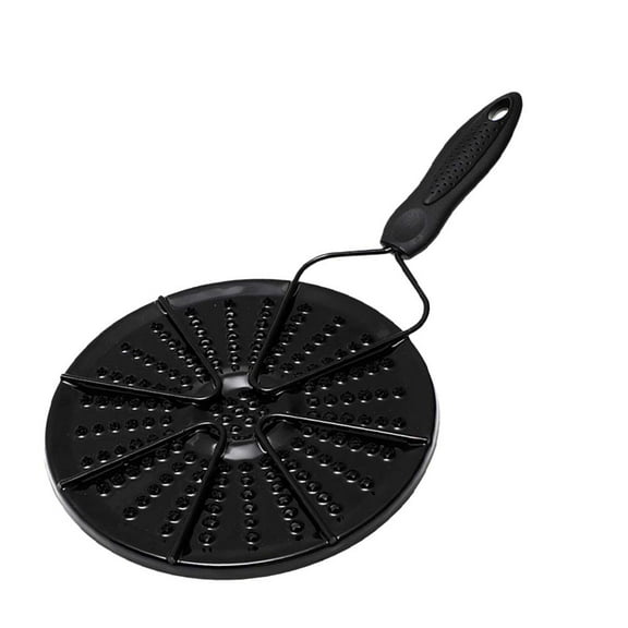1PC Enamel Induction Hob Protective Heat Diffuser for Home Kitchen Cooktop Cooking (Black)