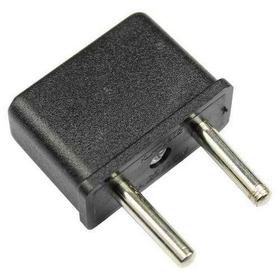 Adapter Plug Europe Universal Polarized Wide Input Round Pins, Heavy Duty 16 Amp Rating (GIS-A1020)